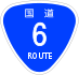 National Route 6 shield