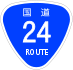 National Route 24 shield
