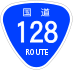 National Route 128 shield