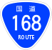 National Route 168 shield