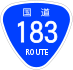 National Route 183 shield