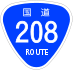 National Route 208 shield