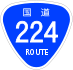 National Route 224 shield