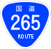National Route 265 shield