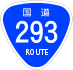 National Route 293 shield