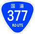 National Route 377 shield