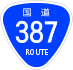 National Route 387 shield