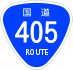 National Route 405 shield
