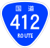 National Route 412 shield