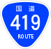 National Route 419 shield