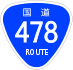 National Route 478 shield