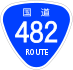 National Route 482 shield