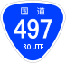 National Route 497 shield