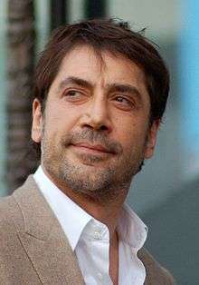 Photo of Javier Bardem at the unveiling ceremony of for his star on the Hollywood Walk of Fame in 2012