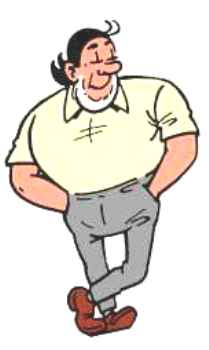 Publicity shot of Jerom. 1990s. Drawn by Willy Vandersteen.