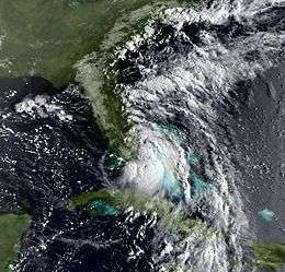 Tropical Storm Jerry on August 23; it was near landfall in Florida