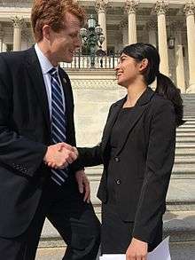 Kennedy meets with a constituent in Washington, D.C.