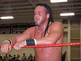 A picture of wrestler Joey Matthews in the ring.