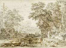 Johannes de Bosch, "Arcadian landscape"