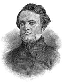 A man with thick, dark hair wearing a high-collared white shirt under a black jacket and tie. Black and white sketch.