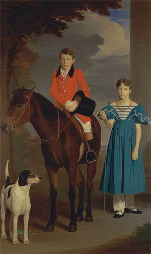 John Gubbins Newton and His Sister, Mary Newton by Robert Burnard