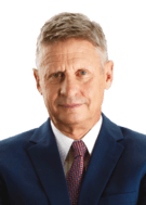 Portrait of rival presidential candidate Gary Johnson