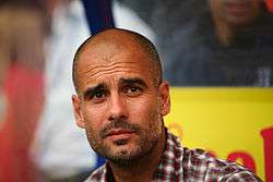 Josep Guardiola is seen in the picture.