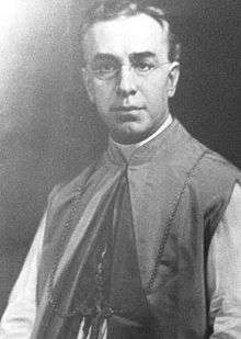 Photograph of Bishop Joseph M Koudelka November 5, 1913 at Superior, Wisconsin