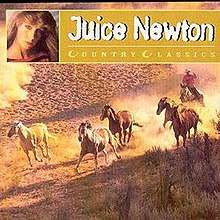Image of wild horses run across rough terrain and, in an insert picture in the upper-left corner, a pretty lady with long brown hair