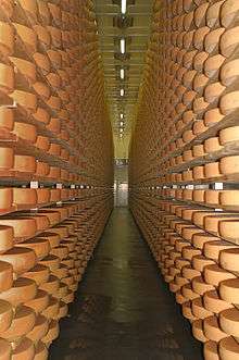 Regional cheese cellar in Lingenau, in the Bregenz Forest along the cheese route