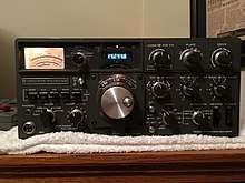 Amateur-radio transceiver, tuned to the 20-meter band