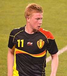 Kevin De Bruyne playing for his country