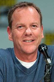 Kiefer Sutherland speaking at the 2014 San Diego Comic Con International, for "24: Live Another Day", at the San Diego Convention Center in San Diego, California.