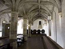Henry VIIII's wine cellar beneath Main Building.