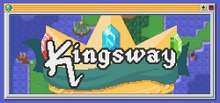 Image of an old operating system window, depicted inside it is an image of a crown with a stylised logo spelling "Kingsway" in front of it.