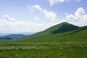 Kom Peak at Kom–Emine's western terminus
