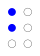 ⠃ (braille pattern dots-12)&#x20;