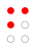 ⠋ (braille pattern dots-124)&#x20;