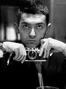 Self-taken photograph of Stanley Kubrick