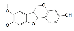 Chemical structure of kushenin.