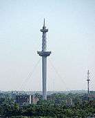 The amusement park space tower
