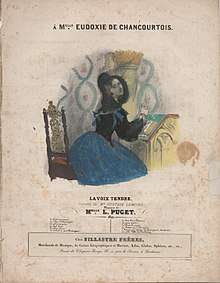 La voix tendre : [romance] / paroles de Gustave Lemoine ; musique de Loïsa Puget.