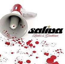 The cover consists of a bullhorn set against a white background and blood stains are spread out across the cover.