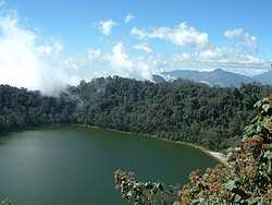 A photograph of the Chicabal lake