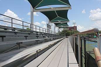 Lamar Tennis Courts – View of the grandstands