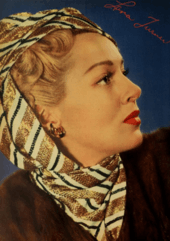 Profile of woman with headscarf, looking to right