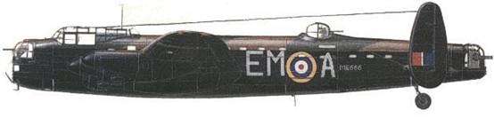 Artwork depicting Avro Lancaster ME666.
