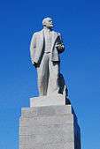 Large concrete statute of Lenin