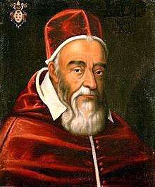 Painting of Pope Leo XI who was elected pope at the March 1605 conclave.