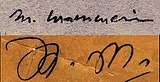 The two signatures of Mouloud Mammeri